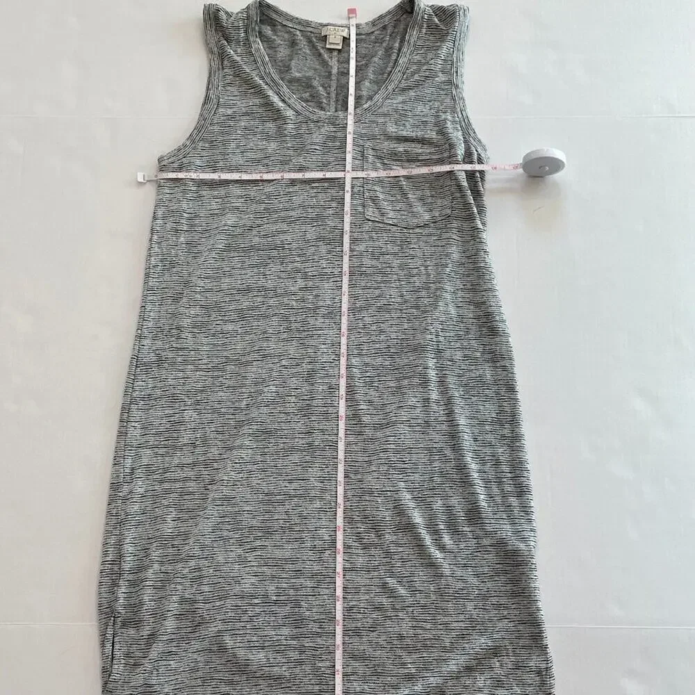 J. Crew Sleeveless Gray T-Shirt Dress / Beach Cover-Up, Minimalist, Size S